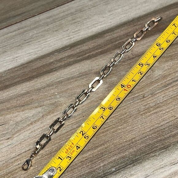 Chain Tennis Bracelet Women’s Gold Tone Wrap Oval Chunky Link Classic Core Retro - Picture 6 of 8